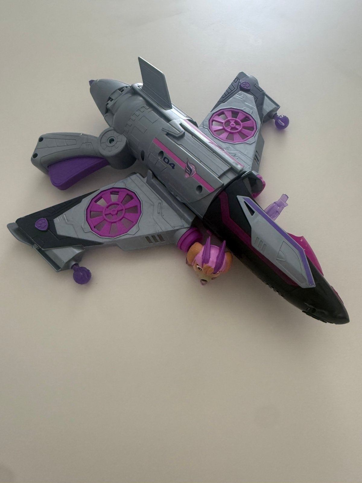 Paw Patrol Skye vliegtuig Mighty pups, Ophalen of Verzenden, Zo goed als nieuw
