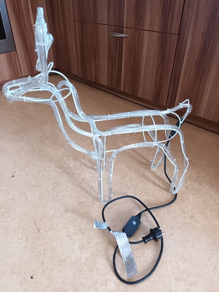 Kerst rendier verlichting, Ophalen of Verzenden, Zo goed als nieuw