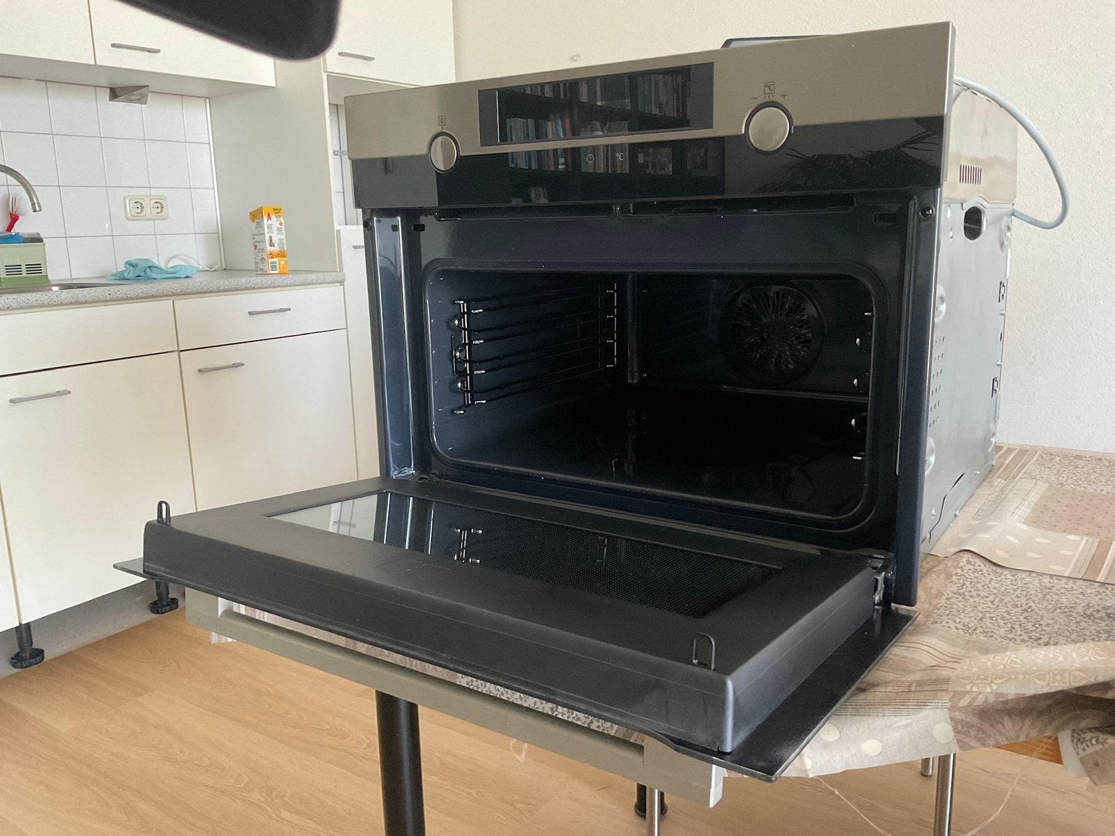 AEG Heteluchtoven met Magnetron KMK565000M goed lezen, Ophalen, AEG, Inbouw, Hete lucht