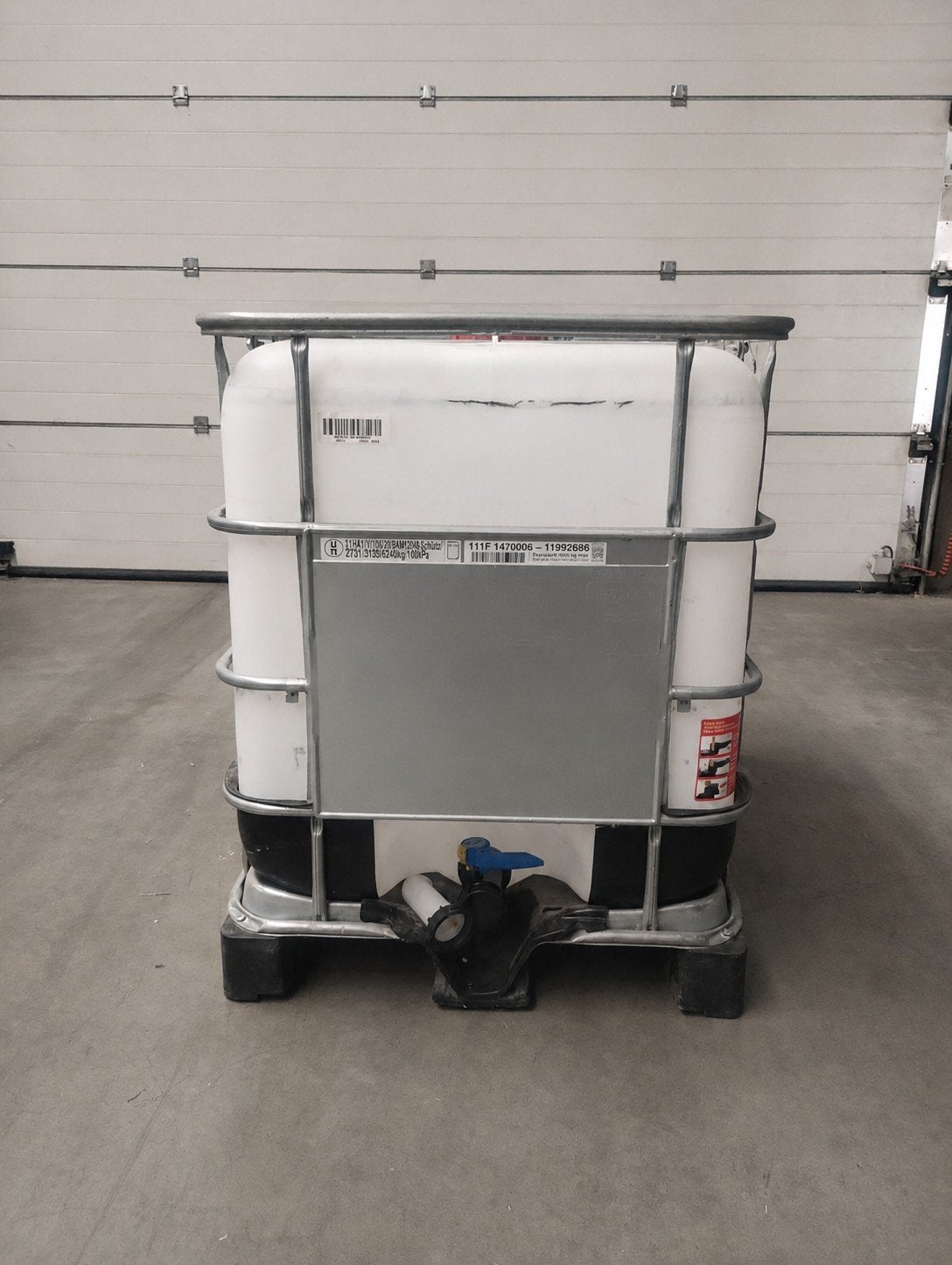 600 liter IBC met schenktuit - Ideaal voor regenwater, Tuin en Terras, Regentonnen, Ophalen, Kunststof, Gebruikt, Met kraantje