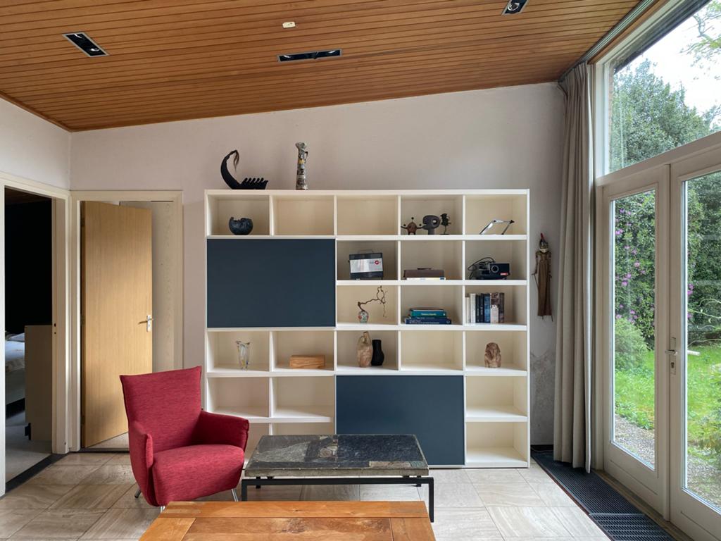 Moderne Kastenwand met Schuifpanelen - 250x215x40 cm, Ophalen, Gebruikt, 200 cm of meer, 25 tot 50 cm