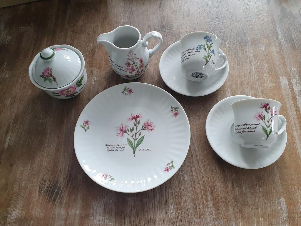 Wilde Bloemen servies onderdelen, Ophalen of Verzenden, Zo goed als nieuw, Bord(en), Overige stijlen