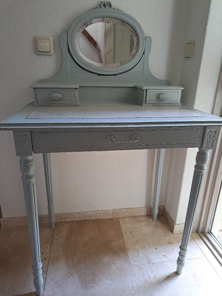 Frans toilettafeltje met marmeren blad, Ophalen, Gebruikt