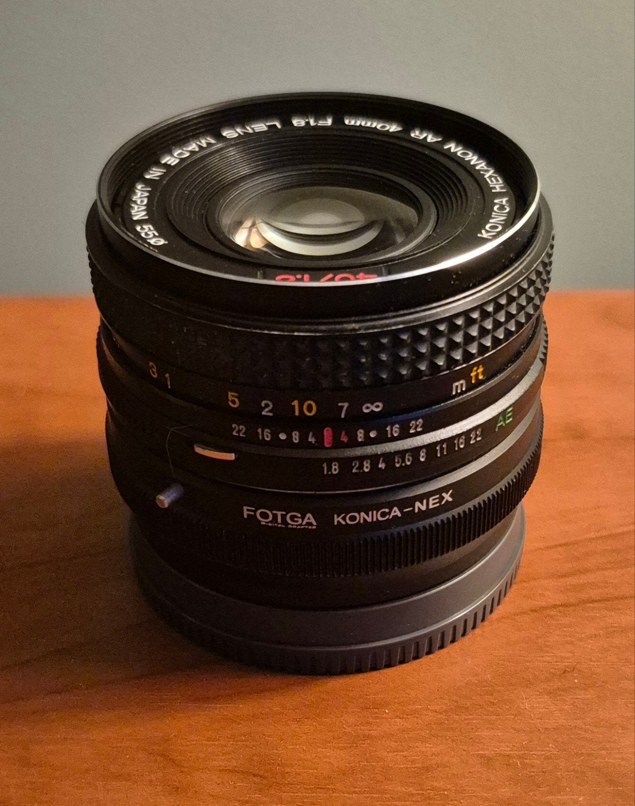 Foto 2 van Konica Hexanon AR 40mm f/1.8 lens Sony e-mount