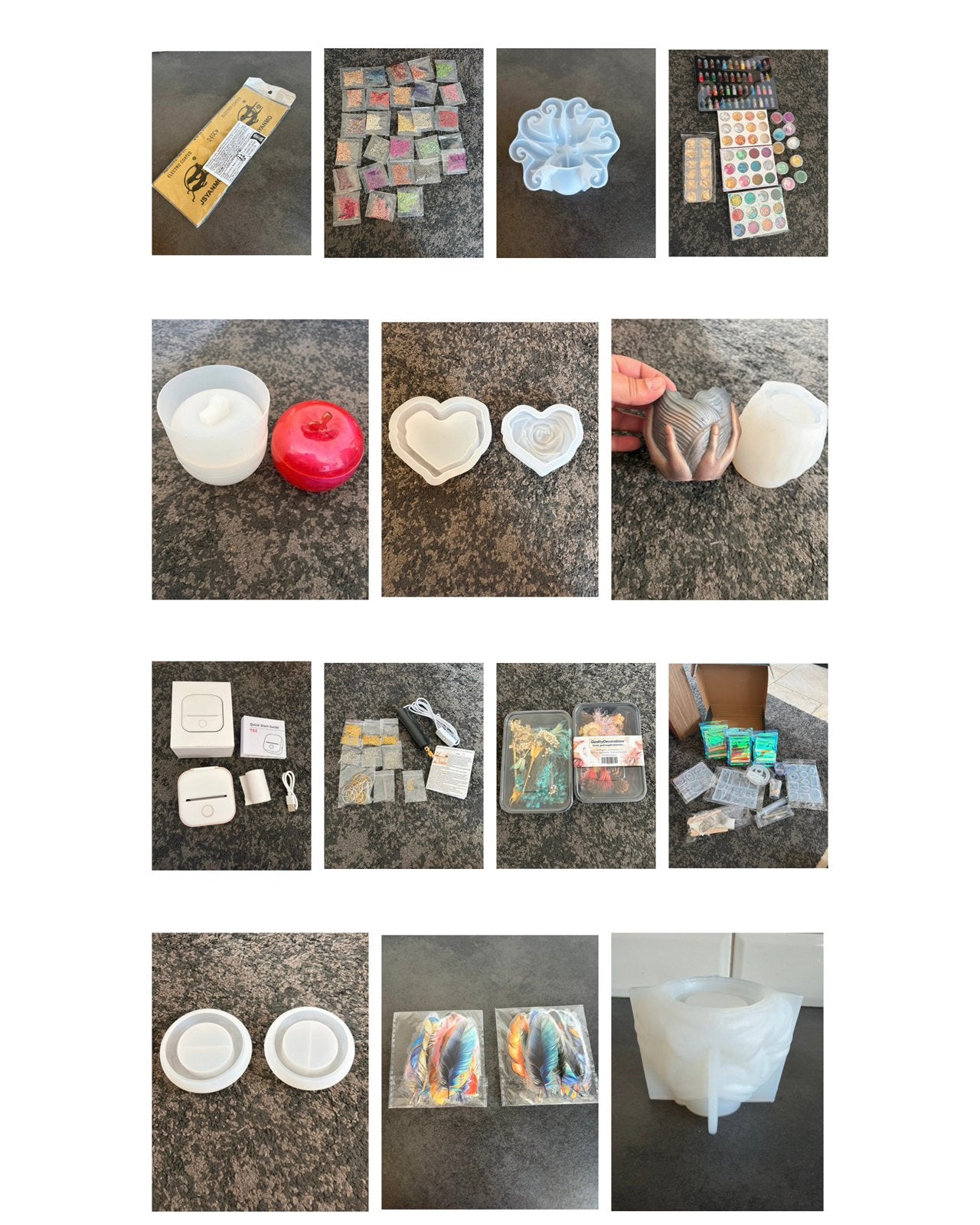 Groot pakket voor epoxy / sieraden maken, Verzenden, Zo goed als nieuw