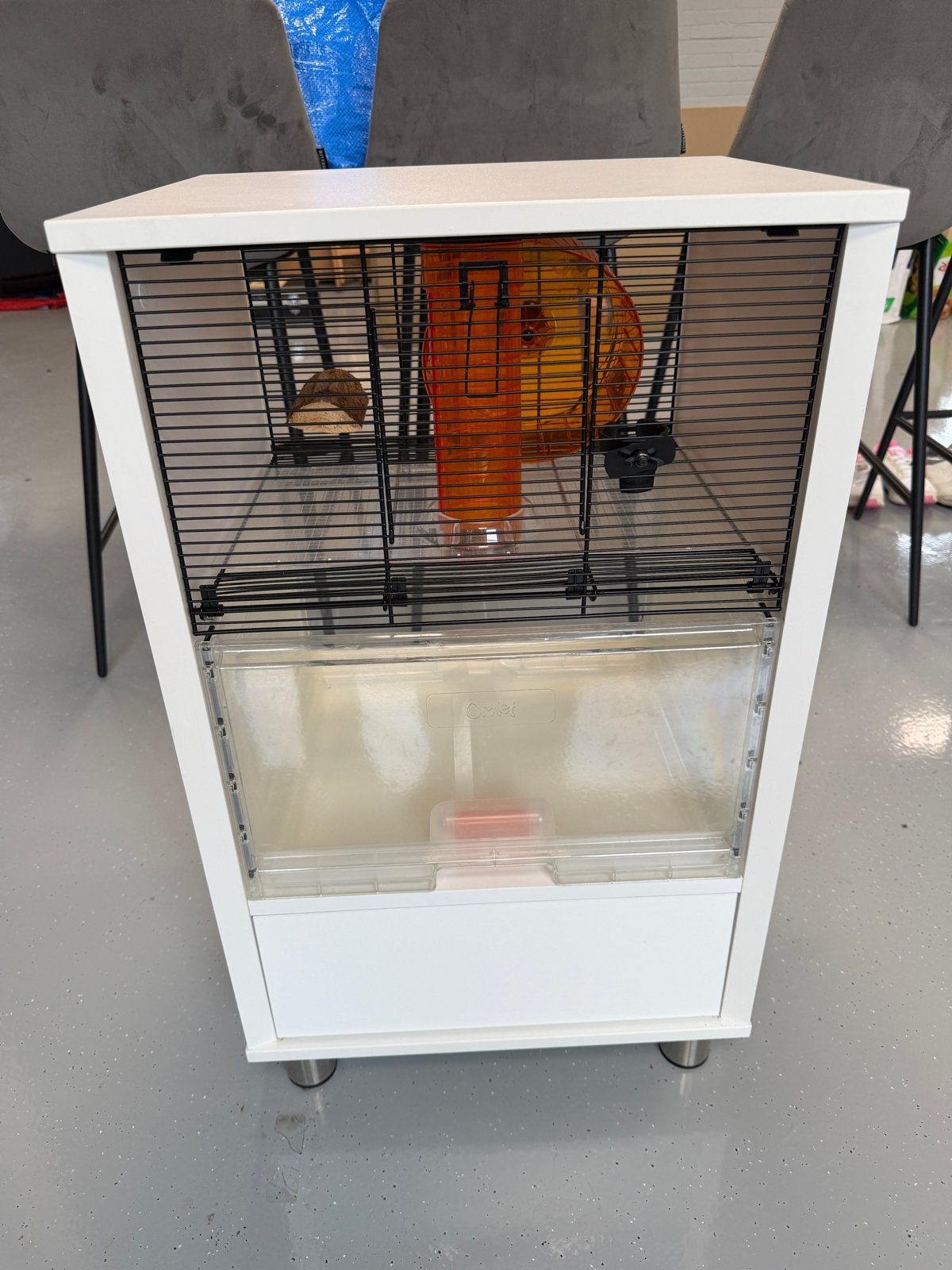 Knaagdieren kooi met accessoires, Dieren en Toebehoren, Ophalen, Zo goed als nieuw, Kooi