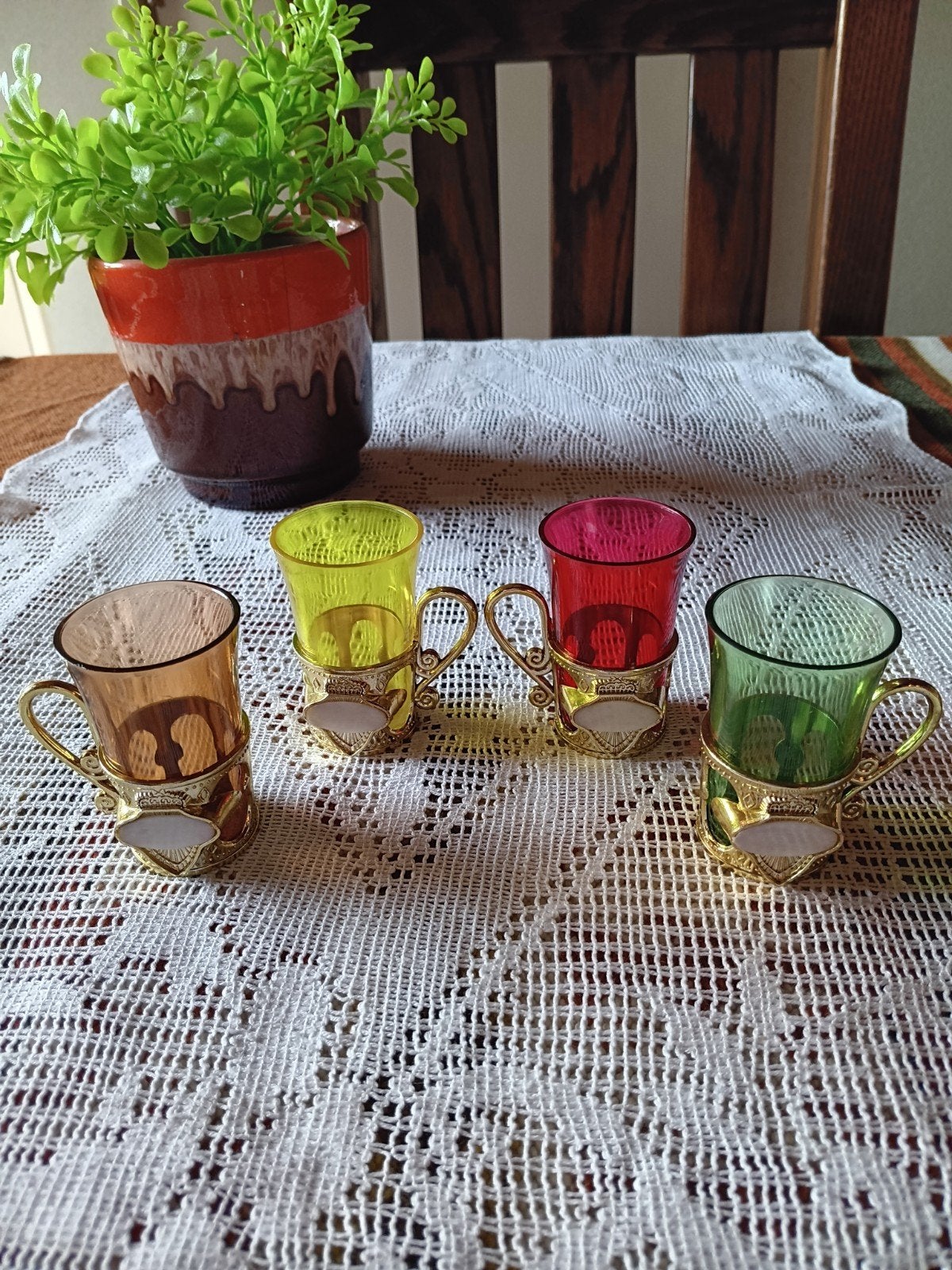 Vintage plastic glaasjes, Ophalen of Verzenden, Zo goed als nieuw, Borrel- of Shotglas