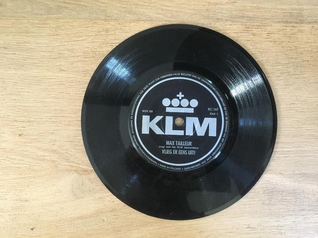 luchtvaart KLM single Max Tailleur vlieg er eens uit mannen, Verzenden, Zo goed als nieuw, Overige typen