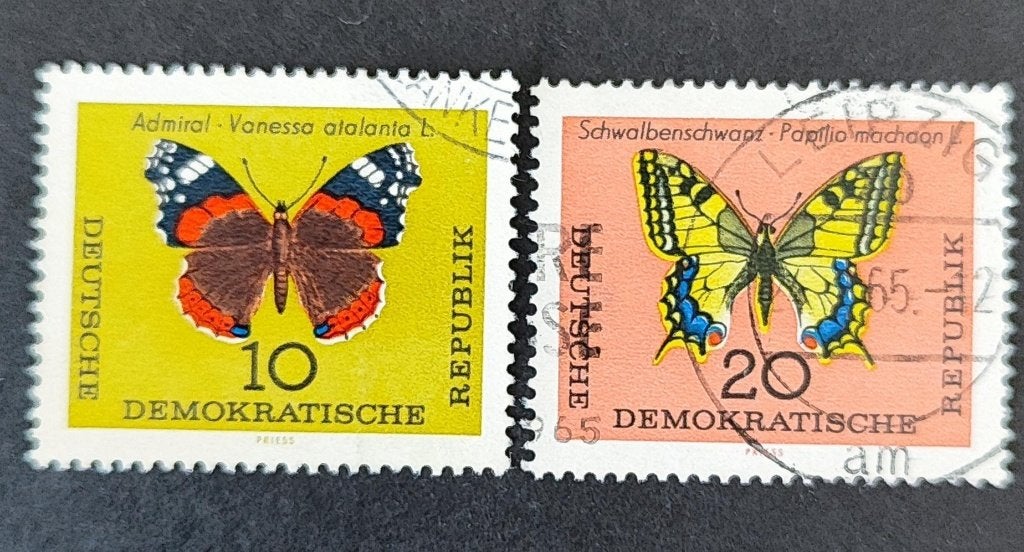 DDR 3005011 vlinder, Verzenden, Gestempeld, Dier of Natuur