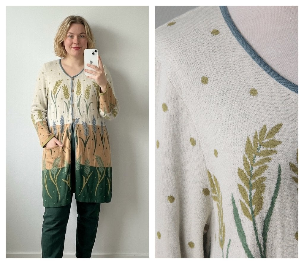 Gudrun Sjoden - mooi vest creme - maat M, Maat 38/40 (M), Meerkleurig, Verzenden, Gedragen