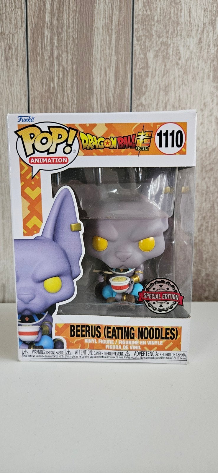 Funko Pop! Dragon Ball Super Beerus (Eating Noodles), Ophalen of Verzenden, Nieuw