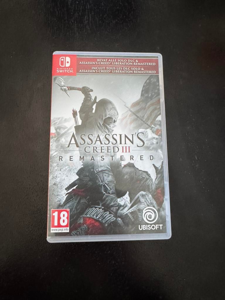 Assassin’s Creed 3 Remastered Nintendo Switch, Avontuur en Actie, Vanaf 18 jaar, 1 speler, Ophalen of Verzenden