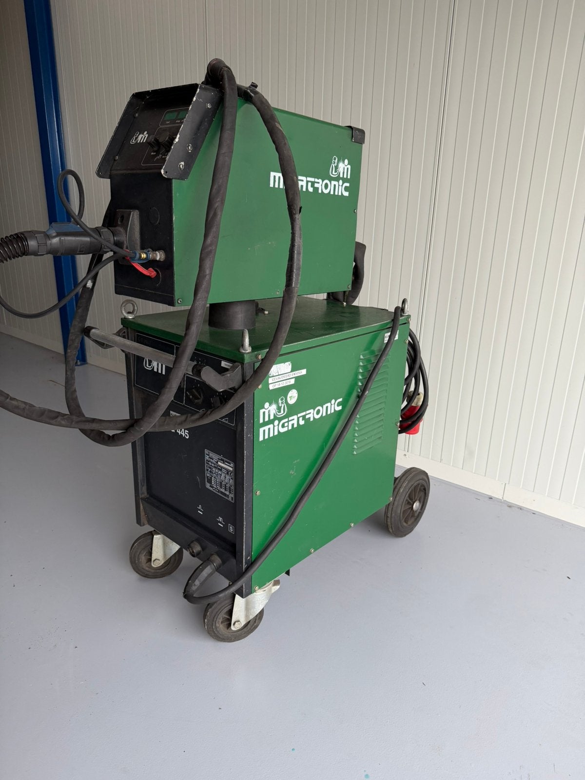 Migatronic MIG 445 Ampere lasapparaat watergekoeld, Ophalen, Gebruikt, 250 ampère of meer, Co2