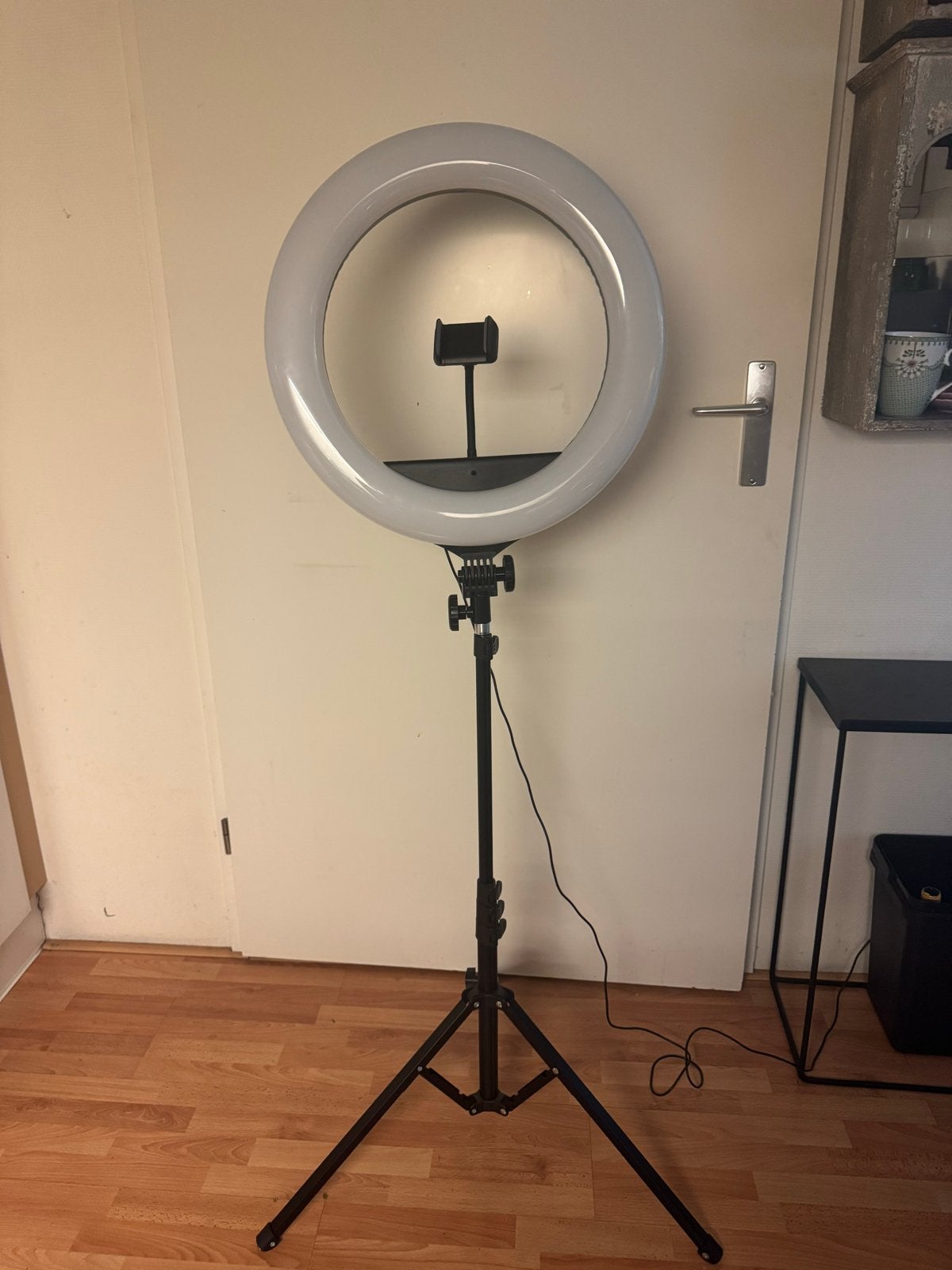 PeHeShe JY-18 Ringlamp met Statief en Telefoonhouder, Ophalen, Dimbaar, Zo goed als nieuw, Overige merken