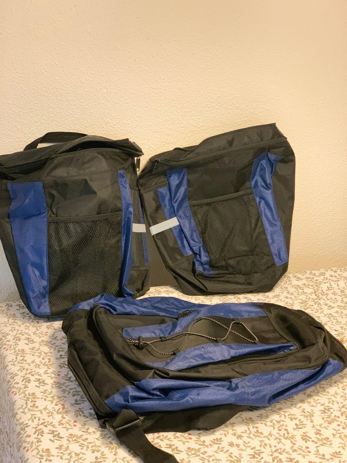 Fietstassen set - Zwart/Blauw, Fietsen en Brommers, Verzenden, Zo goed als nieuw