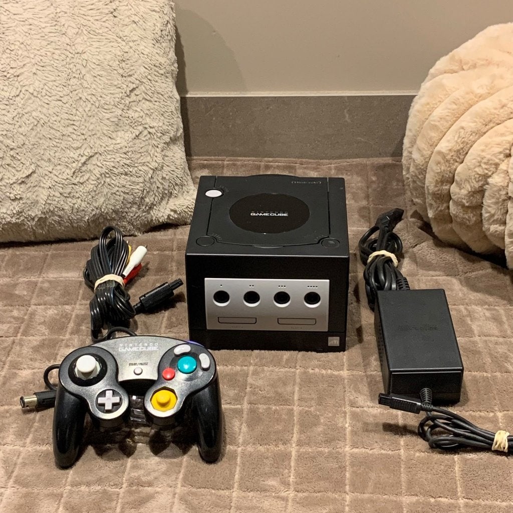 GAMECUBE, Spelcomputers en Games, Ophalen of Verzenden, Refurbished, Zwart, Met 1 controller