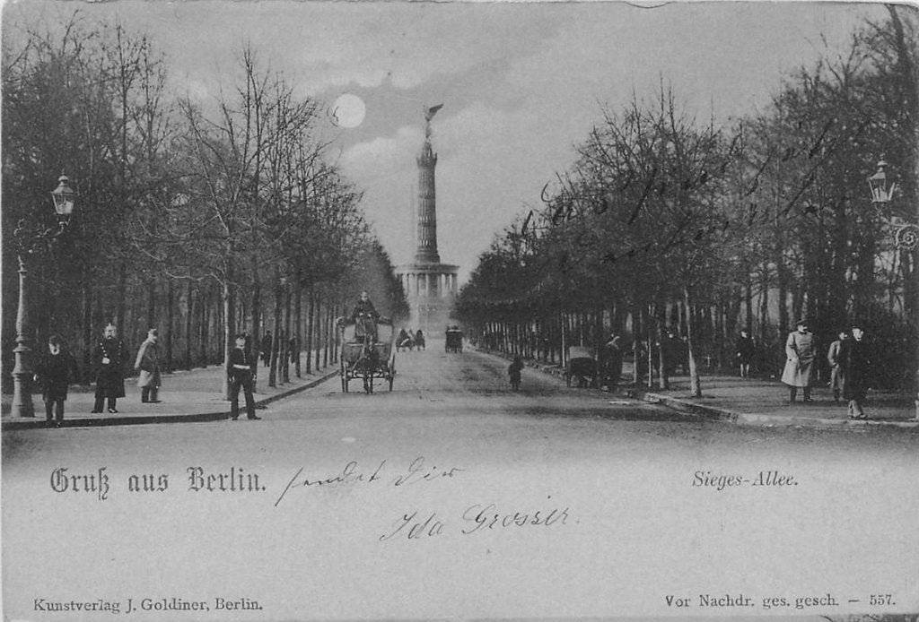 379-115-029 Berlin Sieges Allee, Verzamelen, Ophalen of Verzenden, Voor 1920, Duitsland