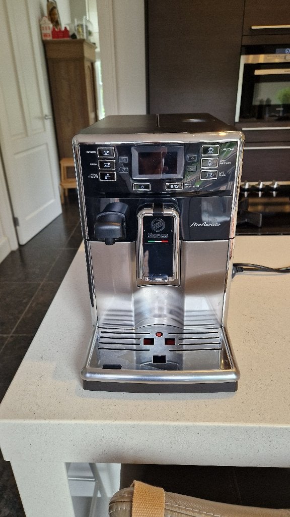 Saeco PicoBaristo SM5479/10 RVS/Zwart, Witgoed en Apparatuur, Ophalen, Gebruikt, 10 kopjes of meer, Koffiemachine