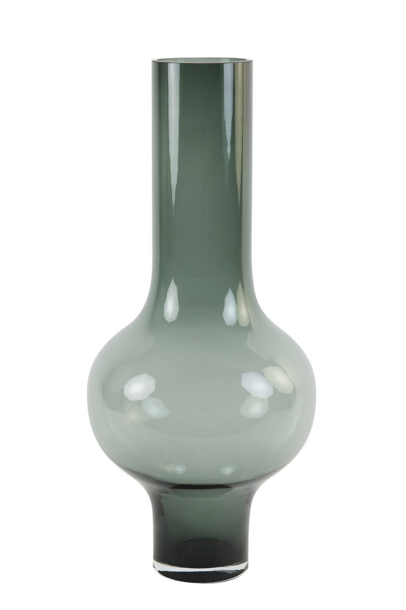 Vaas KAELA smoke grijs, Huis en Inrichting, Ophalen, Nieuw, Grijs, Glas