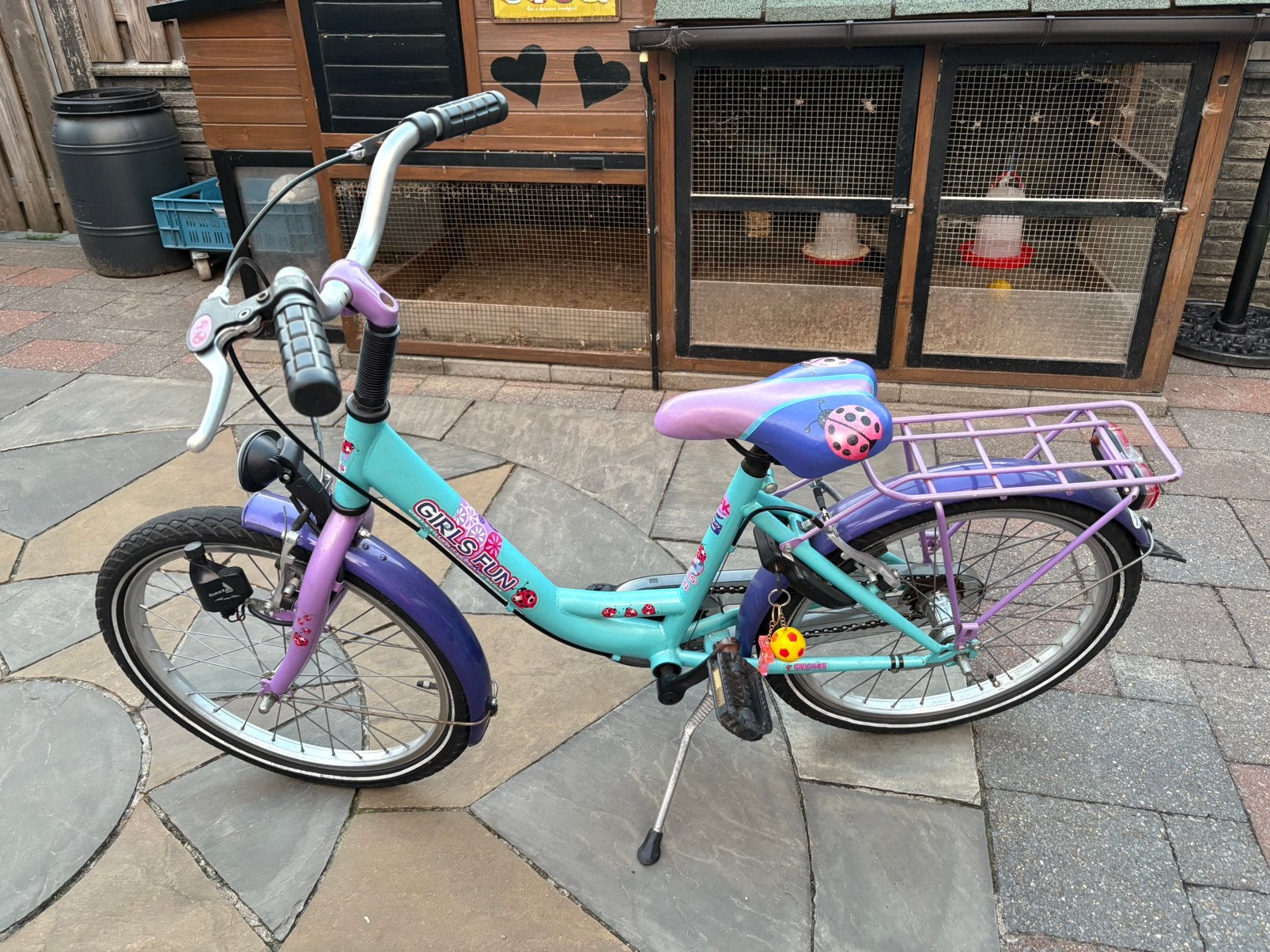 20 inch fiets met handremmen en terugtraprem, Ophalen, Terugtraprem, Gebruikt, Handrem