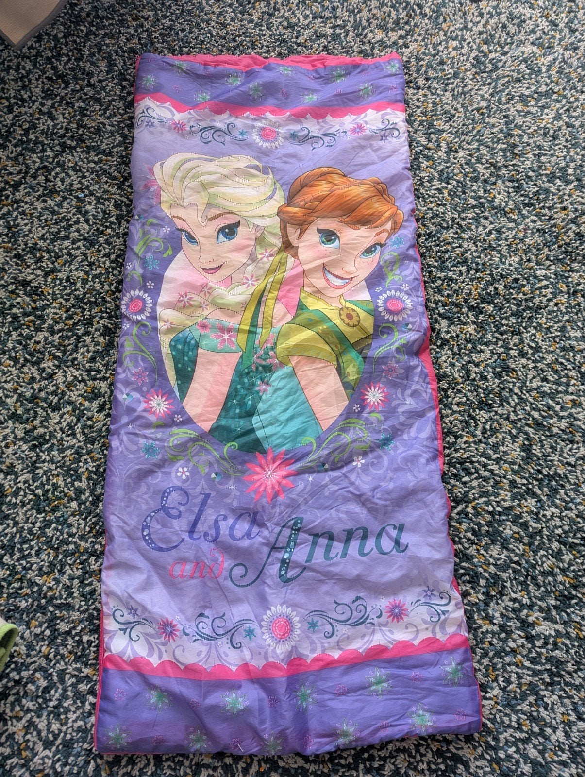 Frozen Elsa & Anna Slaapzak, Caravans en Kamperen, Slaapzakken, Ophalen, Gebruikt