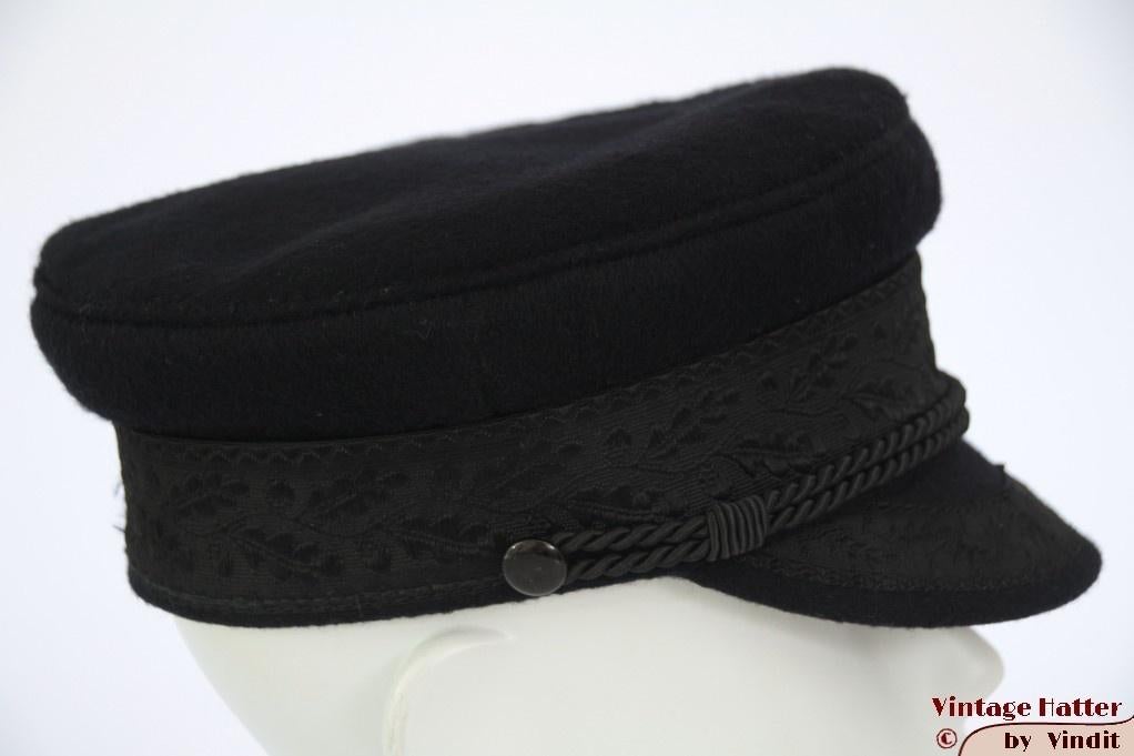 Vintage Kapiteinspet Prinz Heinrich zwart 53 = XXS unisex, Kleding | Dames, Hoeden en Petten, 55 cm (S, 6⅞ inch) of minder, Ophalen of Verzenden