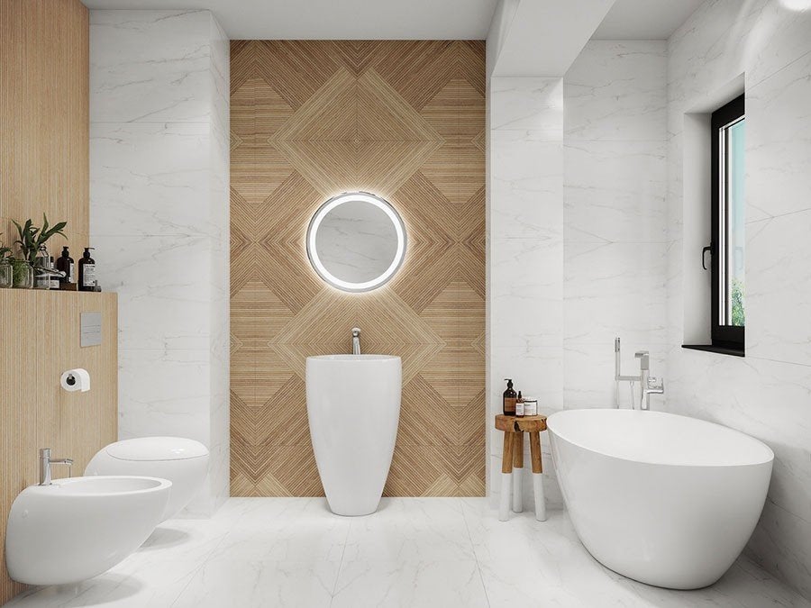 Moderne Badkamer met Bad en Douche, Kleding | Dames, Overige Dameskleding, Nieuw, Ophalen of Verzenden