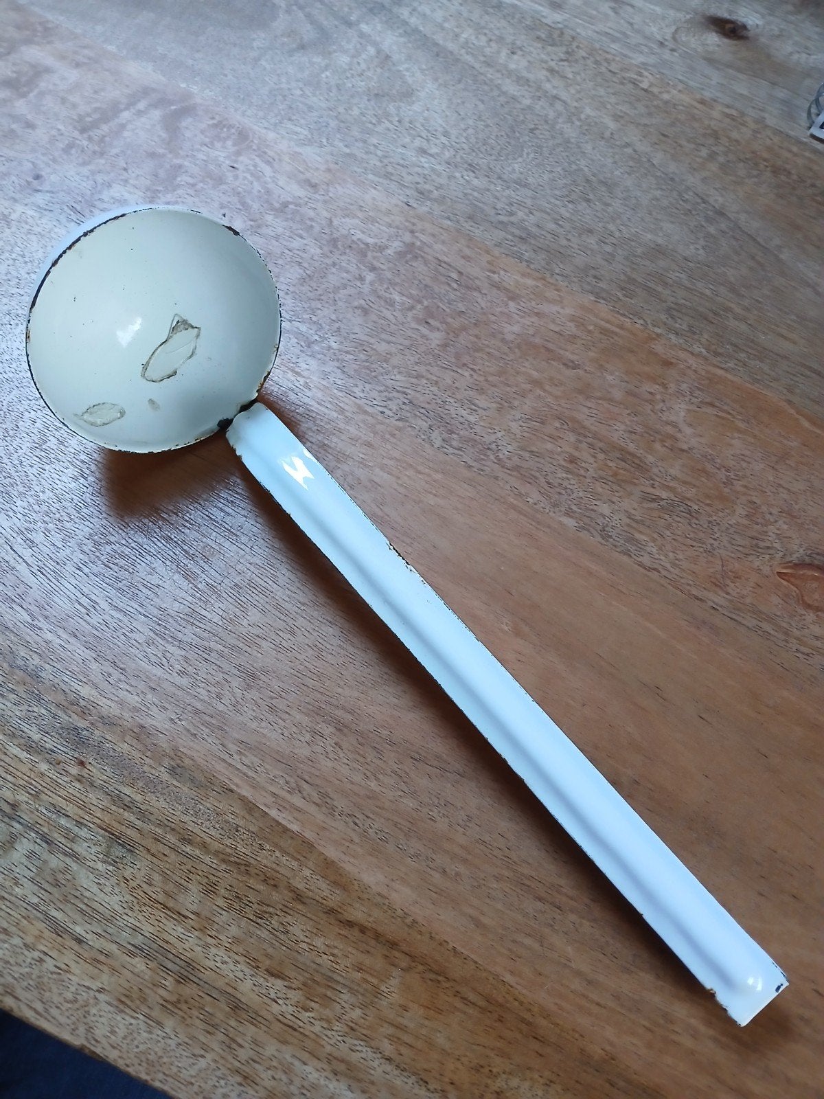 Emaille pollepel/soeplepel, Ophalen of Verzenden