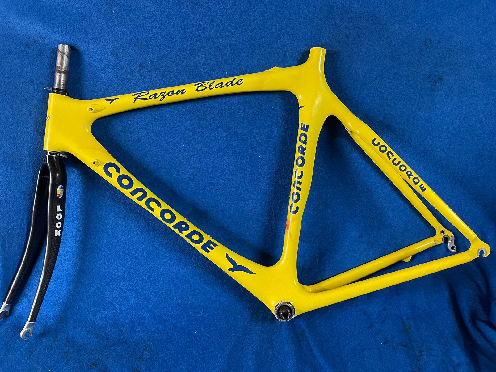 Carbon Concorde Razor Blade Racefiets Frame 56ct Carbon vork, Verzenden, Zo goed als nieuw, Overige typen