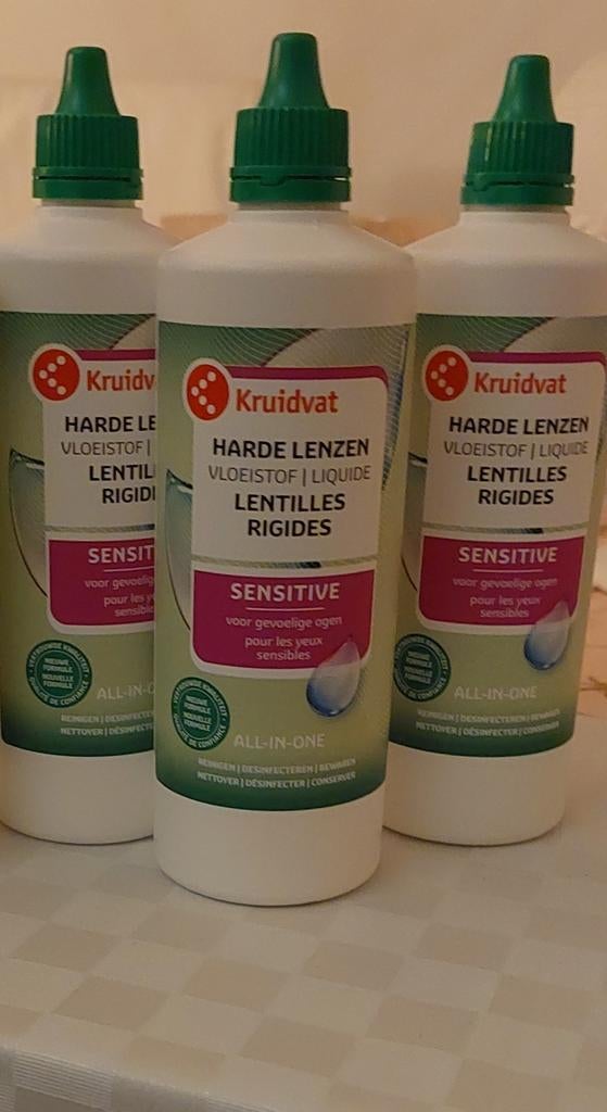 Lenzen vloeistof SENSITIVE all in one voor harde lenzen, Ophalen of Verzenden, Nieuw, Ogen, Reiniging