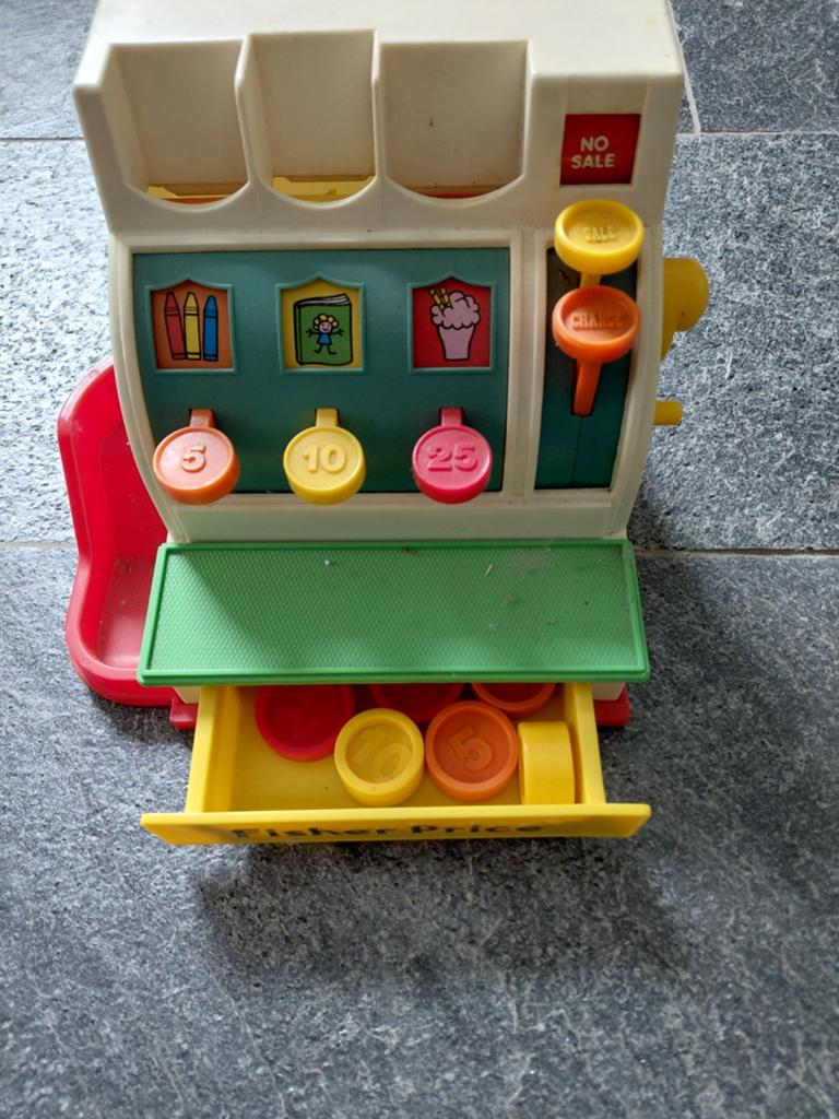 Vintage Fisher-Price Kassa Speelgoed, Ophalen