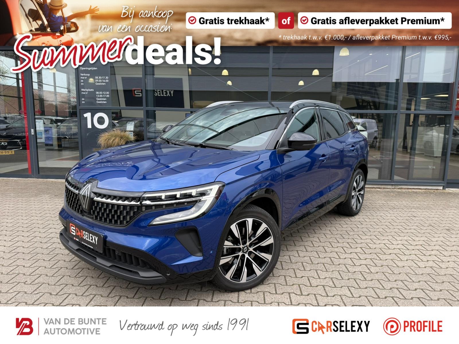 Renault Austral 1.2 E-Tech full hybrid 200 Techno *Panoramad, Auto's, Renault, 12 maanden, Gebruikt, 1199 cc, Blauw