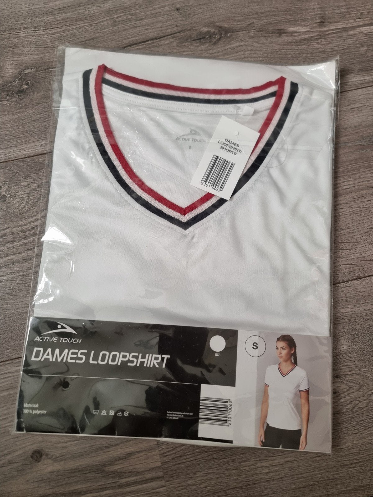 Wit dames loopshirt Active Touch, maat S, Nieuw (KG1), Kleding | Dames, Ophalen of Verzenden, Nieuw, Maat 38/40 (M), Wit