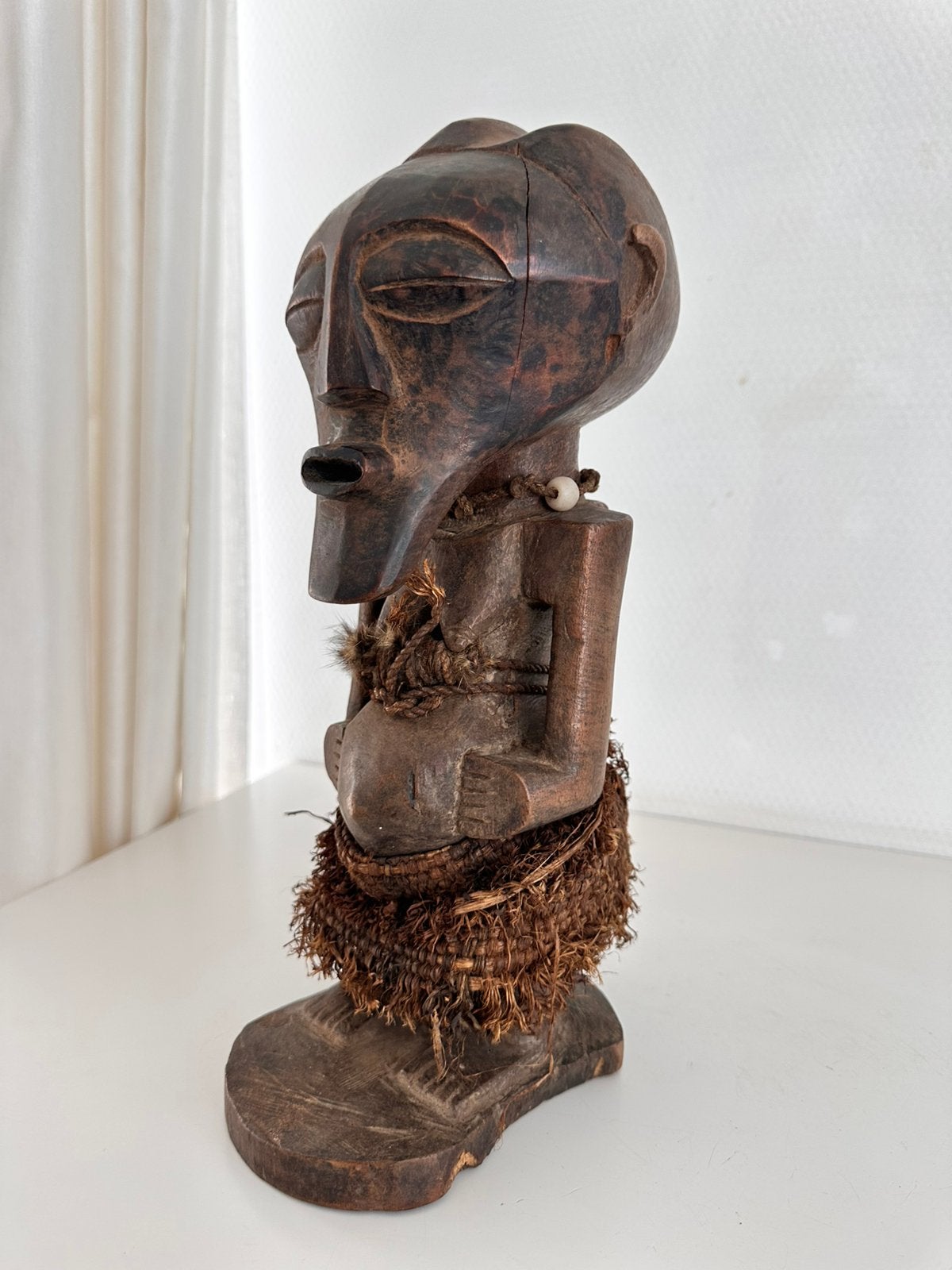 Antieke Fétiche Songye Nkisi krachtbeeld Coll. Matadi 1920, Ophalen of Verzenden