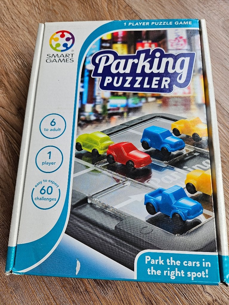 smart games auto spel Parking Puzzler, Een of twee spelers, Ophalen, Gebruikt, SmartGames