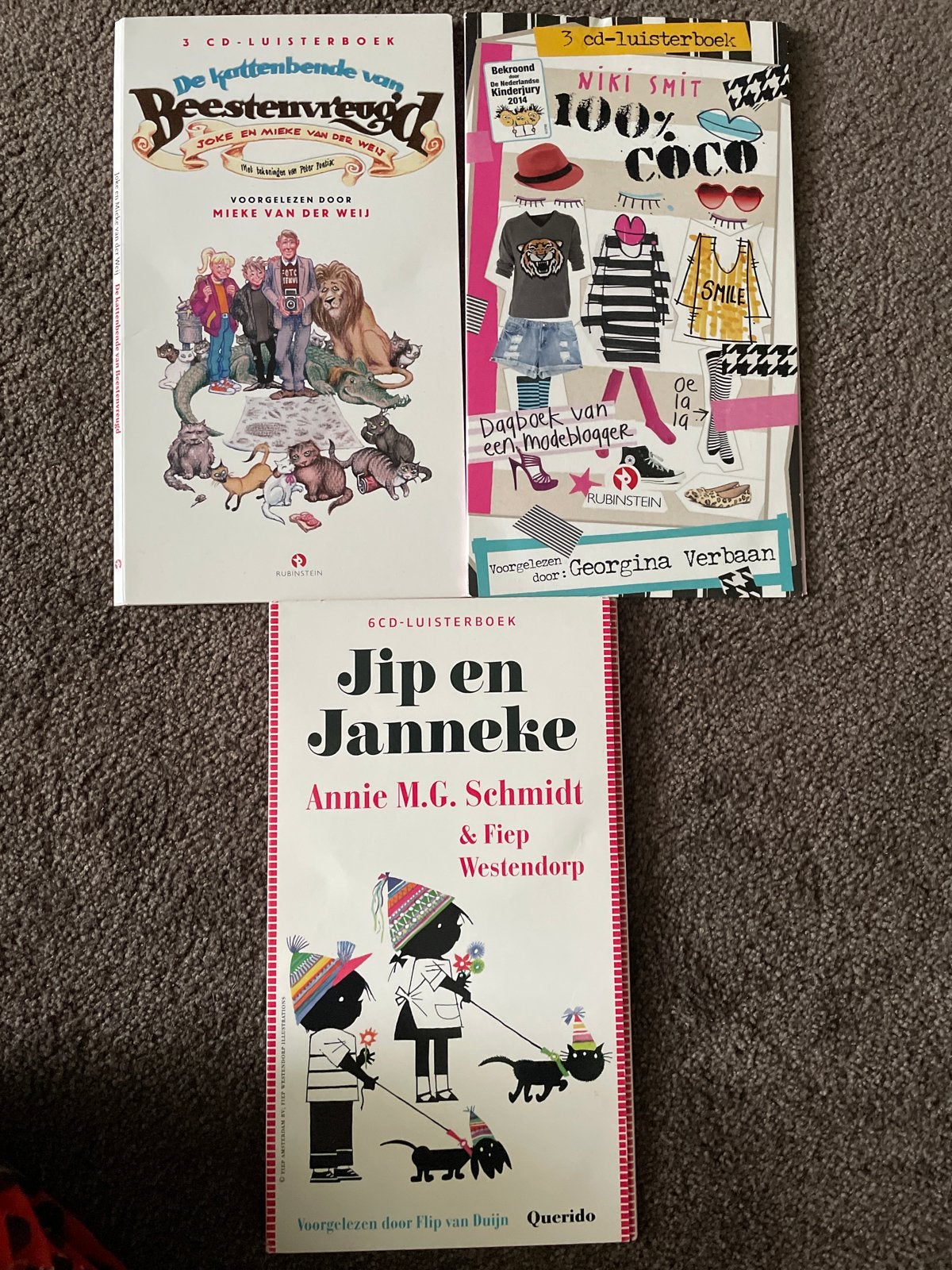 Luisterboeken: De Kattenbende,100% Coco, Jip en Janneke, Ophalen of Verzenden, Cd, Kind