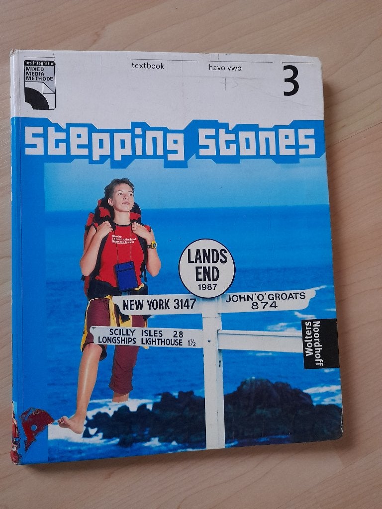 STEPPING STONES TEXTBOOK HAVO / VWO 3, Ophalen of Verzenden, Zo goed als nieuw, Overige niveaus, Engels