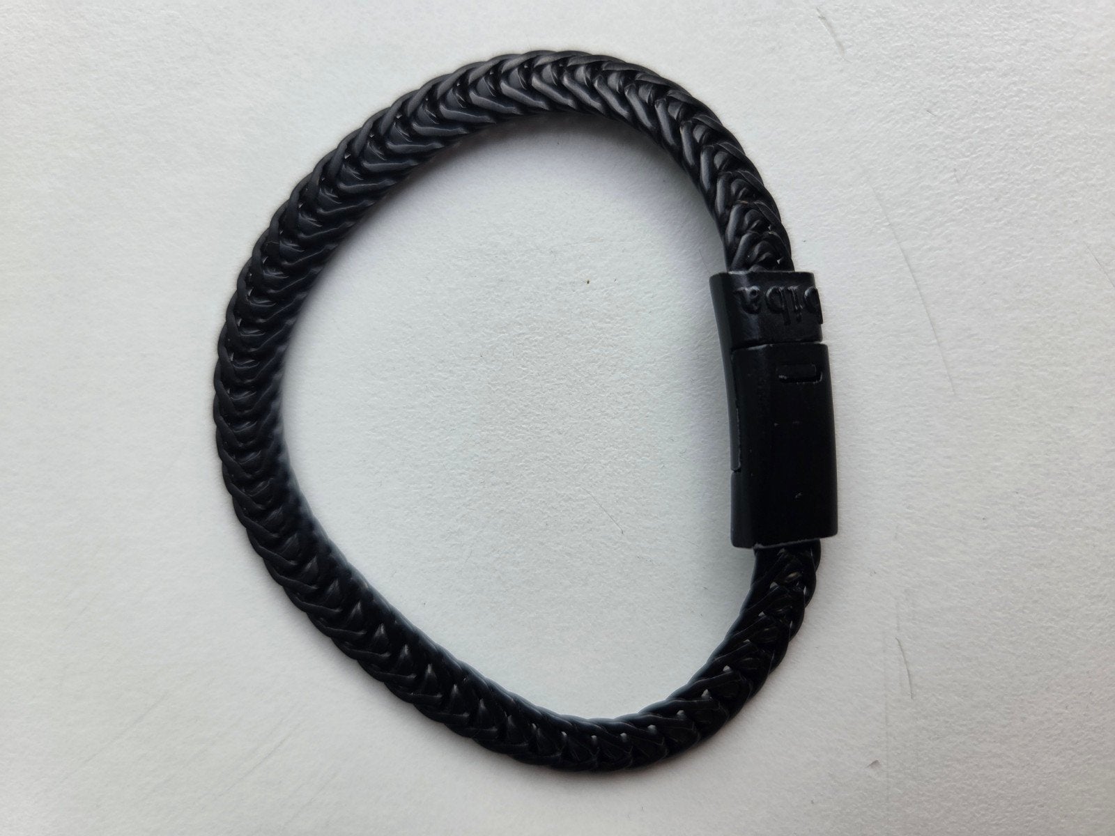 Zwart Biba armbandje, Ophalen of Verzenden, Zo goed als nieuw, Zwart, Overige materialen