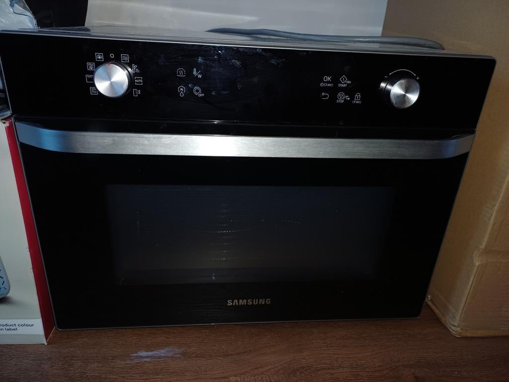 Samsung Combimagnetron - Zwart, Combimagnetron, Gebruikt, Ophalen of Verzenden, Inbouw
