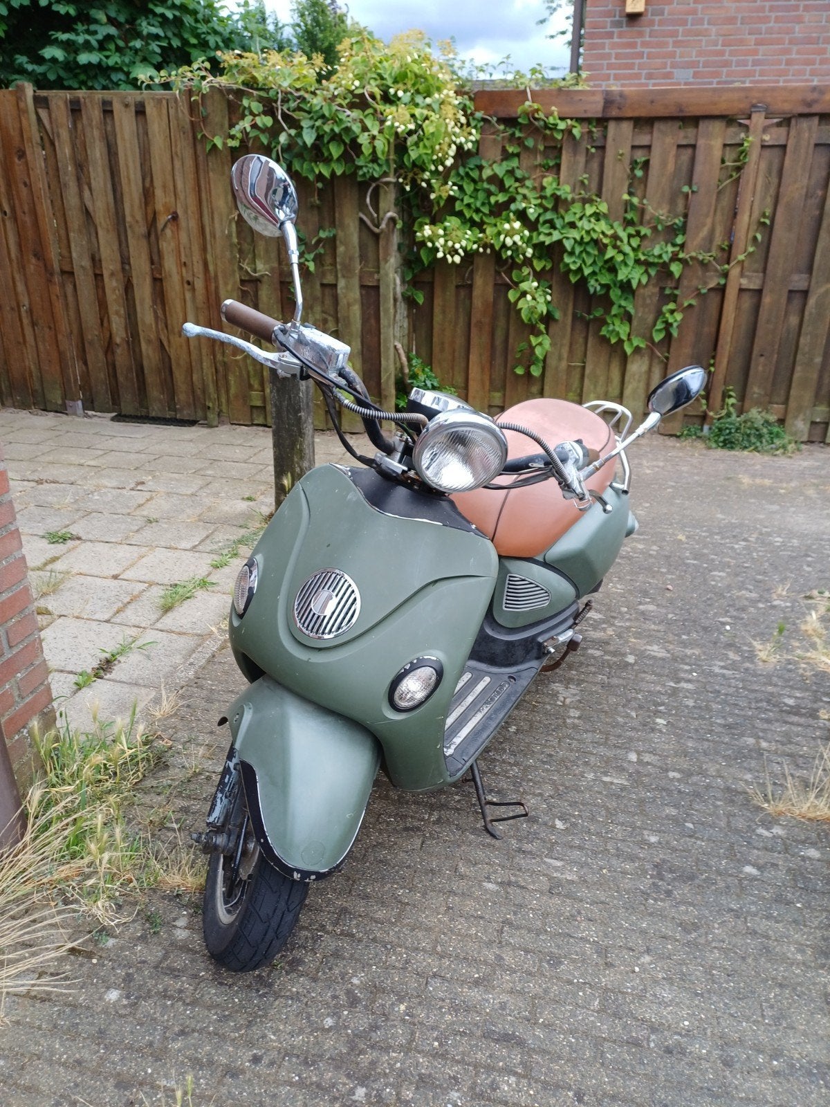 Retro Scooter - Groen, Goed Onderhouden, Ophalen of Verzenden