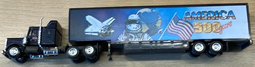 Herpa Amerikaanse truck “Amerika 500 years”, Hobby en Vrije tijd, Modelauto's | 1:87, Ophalen of Verzenden, Nieuw, Bus of Vrachtwagen