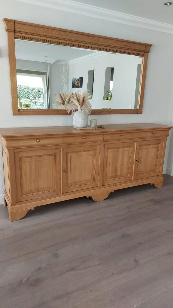 Dressoir in FRANSE EIK - TOP KWALITEIT MASSIEF HOUT !!!, Ophalen, Met deur(en), Eikenhout, Zo goed als nieuw