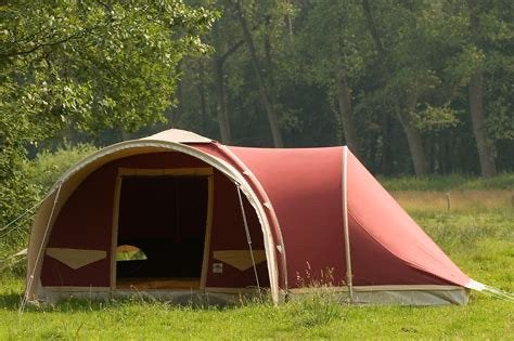 Karsten 300 katoenen oppomptent met slaapaanbouw, Caravans en Kamperen, Ophalen, Gebruikt, Tot en met 4