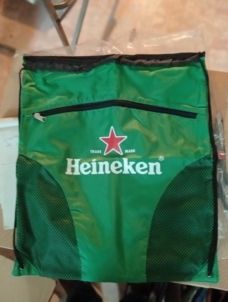 Heineken bier rugtasje, Verzamelen, Biermerken, Ophalen of Verzenden, Nieuw, Overige typen, Heineken