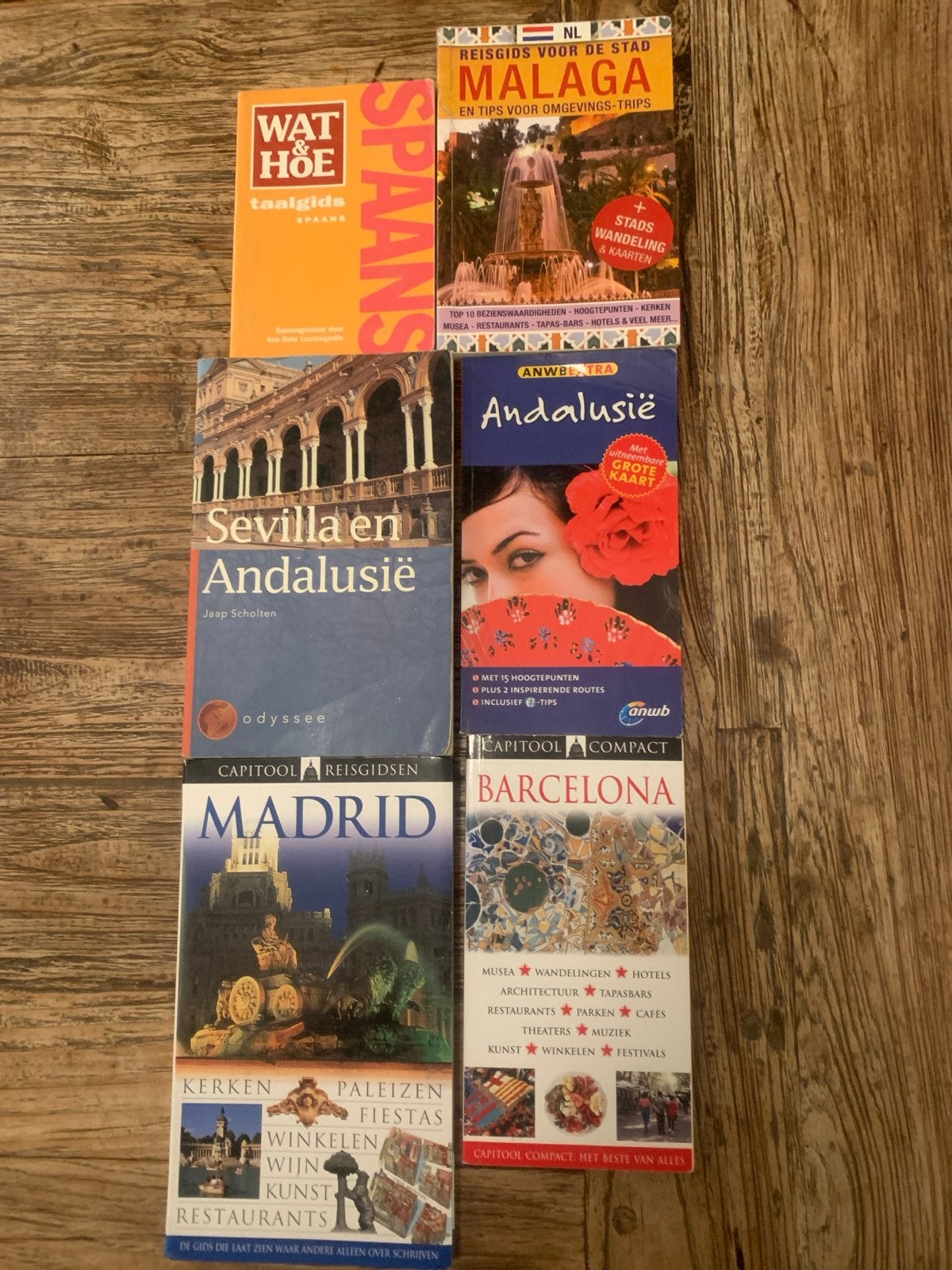 Reisgidsen Spanje: Malaga, Sevilla, Andalusië, Madrid, Barce, Europa, Reisgids of -boek, ANWB, Ophalen