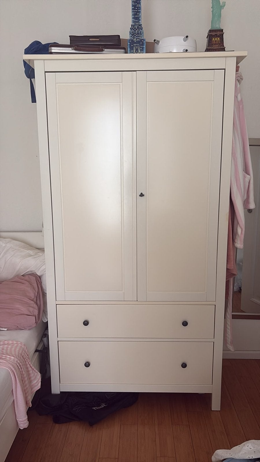 Ikea Hemnes Kledingkast - Wit, Huis en Inrichting, Ophalen, Gebruikt, 100 tot 150 cm, 200 cm of meer