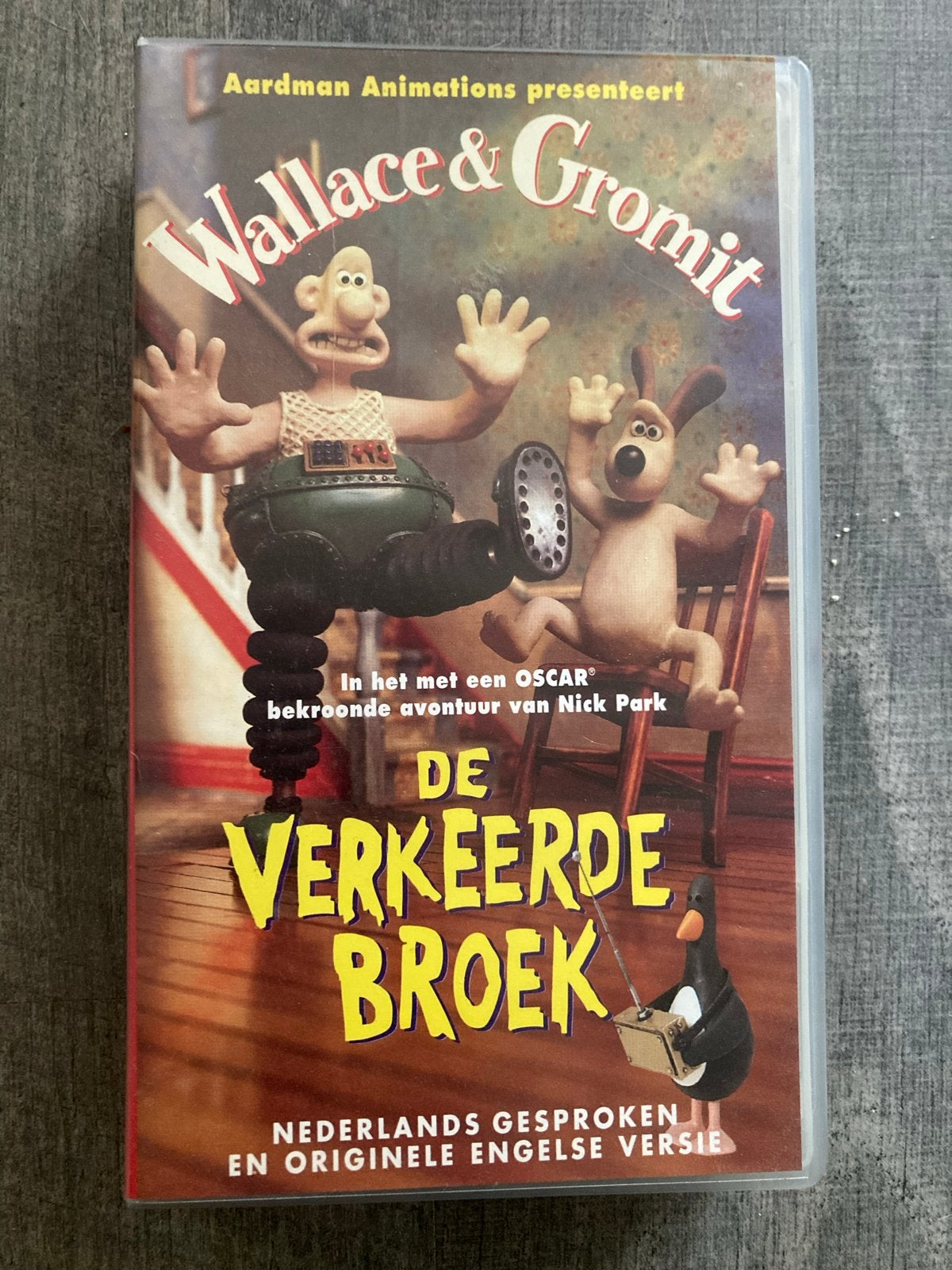 Wallace & Gromit: De Verkeerde Broek (VHS), Nederlands ondertiteld, Gebruikt, Alle leeftijden, Kinderfilm
