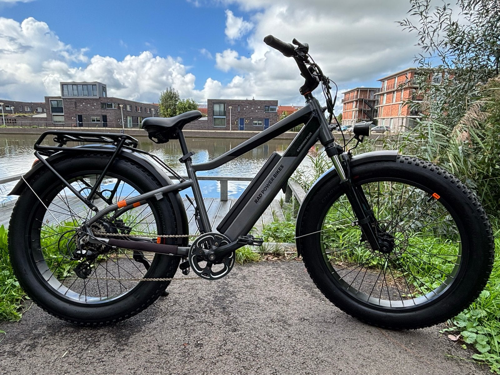 Rad Power Bikes RadRhino 6 Plus E-bike incl. bagagedrager, Gebruikt, Versnellingen, Schijfrem, Ophalen