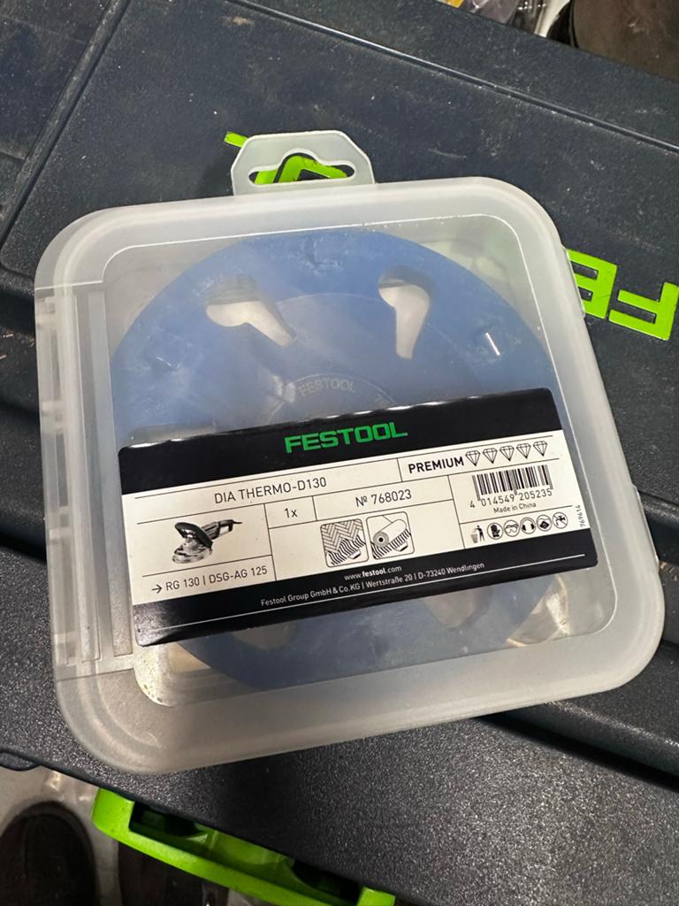 Festool DIA THERMO-D130 Diamantschijf voor slijpmachine, Ophalen of Verzenden, Zo goed als nieuw