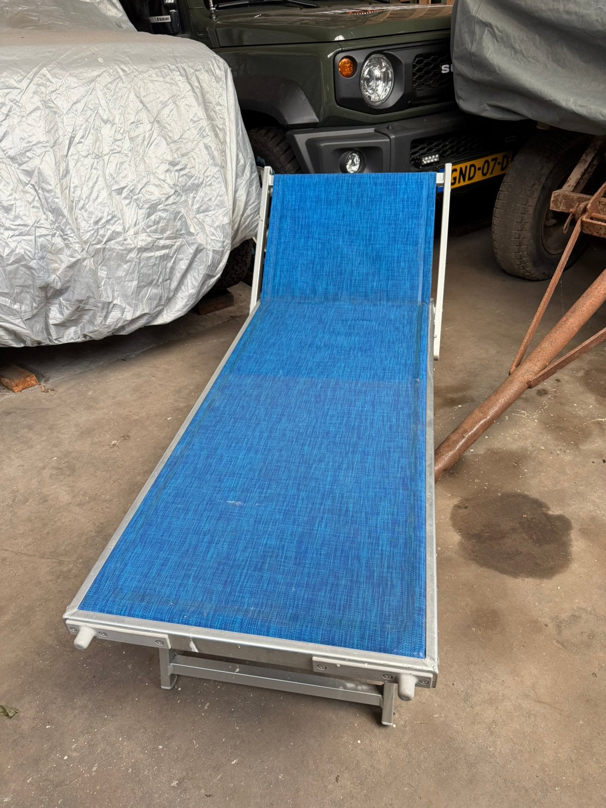 Ligbed 10 stuks mogen ook los van elkaar verkocht worden, Tuin en Terras, Ophalen of Verzenden, Zo goed als nieuw, Aluminium, Inklapbaar